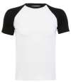 11190 Funky SOL'S Funky Contrast Baseball T-Shirt White / Black colour image